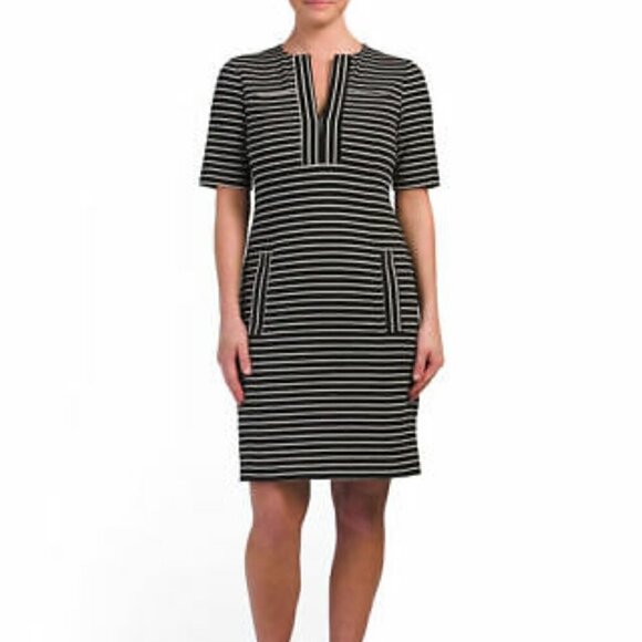 Nanette Lepore Kingdom Key Striped Dress Size 10 - Picture 1 of 12